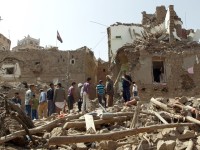 یمن پر سعودی ائیر فورس کی بمباری ،30 افراد ہلاک