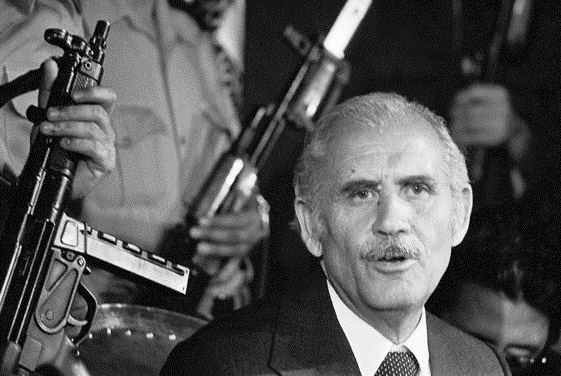 06 May 1978, Kabul, Afghanistan --- Noor Mohammad Taraki, head of the Afghan Revolutionary Council, delivers a speech at a press conference. --- Image by © Kapoor Baldev/Sygma/Corbis