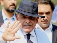FILE PHOTO: Shahbaz Sharif, Chief Minister of Punjab Province and brother of Pakistan's Prime Minister Nawaz Sharif, gestures after appearing before a Joint Investigation Team (JIT) in Islamabad, Pakistan June 17, 2017. REUTERS/Faisal Mahmood/File Photo