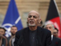 Afghan President Ashraf Ghani, speaks during a joint news conference in presidential palace in Kabul, Afghanistan, Saturday, Feb. 29, 2020.  The U.S. signed a peace agreement with Taliban militants on Saturday aimed at bringing an end to 18 years of bloodshed in Afghanistan and allowing U.S. troops to return home from America's longest war. (AP Photo/Rahmat Gul)